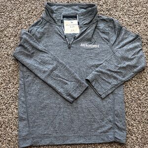Abercrombie Kids Heather Gray Quarter-Zip